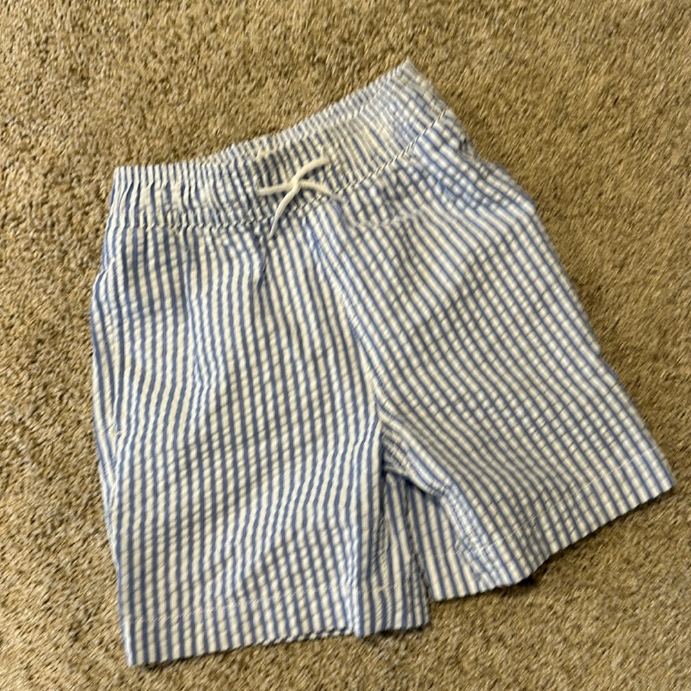 EUC JCrew Crewcuts seersucker swim trunks